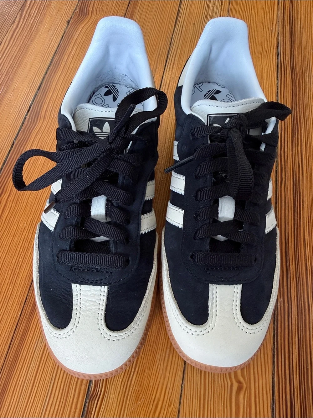 Adidas OG Wonder Black and White Suede Low-Top Samba Sneakers - Picture 3 of 7